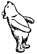 Pooh eyed the woods with one brow raised