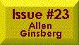 Issue #23 -- Allen Ginsberg